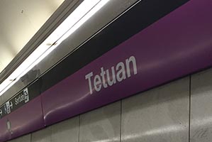 Barcelona Tetuan metro stop