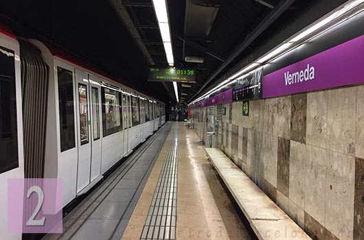 barcelona verneda metro station