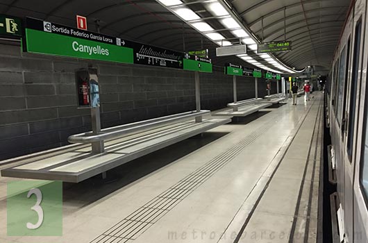 Barcelona metro Canyelles station