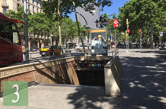 barcelona diagonal subway station