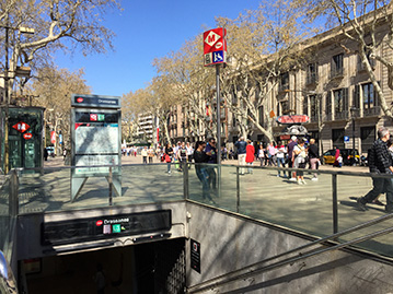 Drassanes Rambla metro station