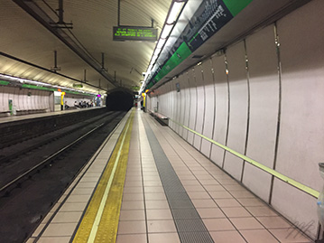 Barcelona Fontana subway station