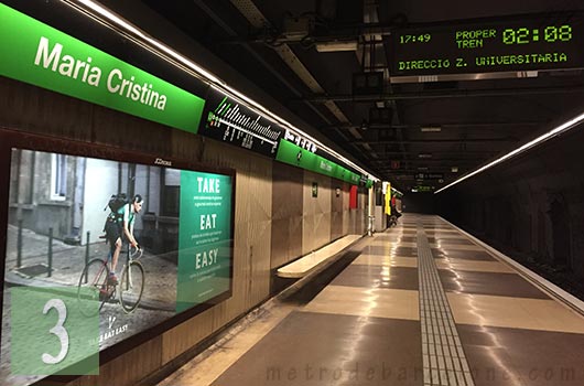 barcelona maria cristina metro