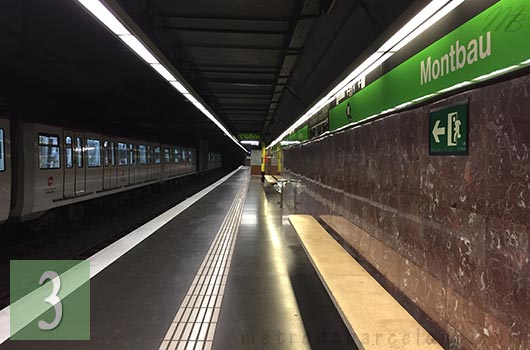 barcelona montbau metro station