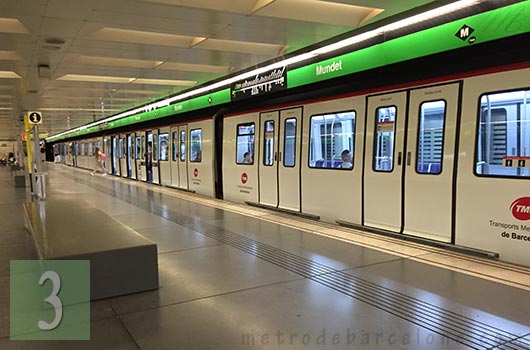 Barcelona mundet metro station