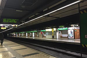 Barcelona Passeig de Gracia metro stop