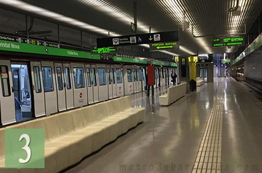 barcelona trinitat nova subway station