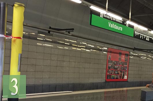 Barcelona valldaura metro station