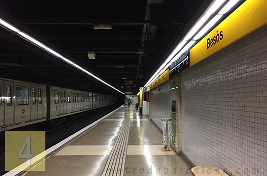 Barcelona metro besos  station