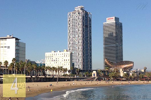 Barcelona beach metro station