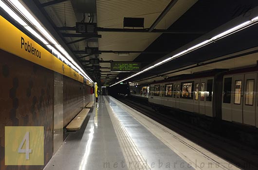 barcelona poblenou metro station