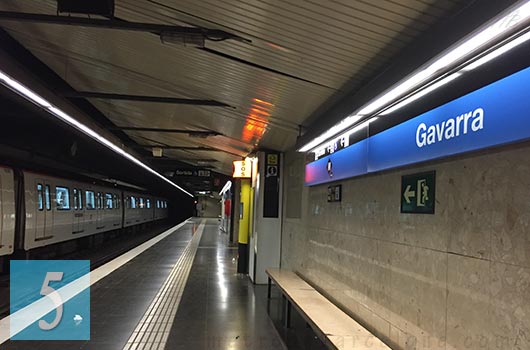 barcelona gavarra metro station