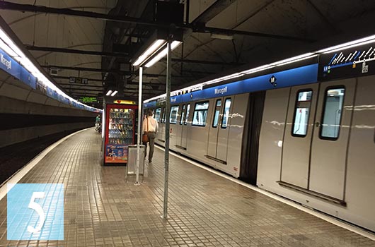 barcelona maragall metro station