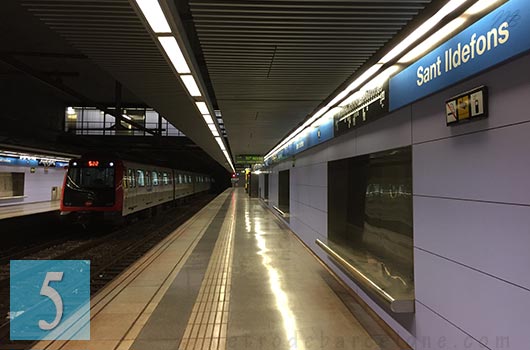 barcelona sant ildefons metro station