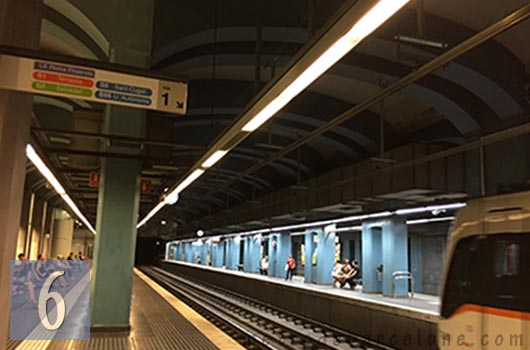 barcelona gracia subway station
