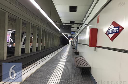 barcelona les tres torres metro station