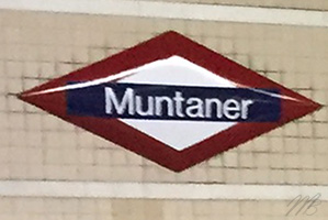 Barcelona Muntaner metro stop