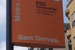 Barcelona Sant Gervasi metro stop