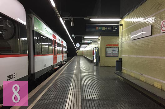 barcelona gornal metro station