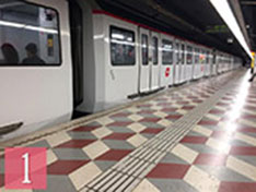 Barcelona map metro line 1