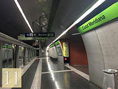 Barcelona map metro line 11