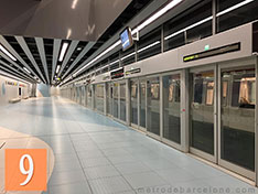 Barcelona map metro line 9