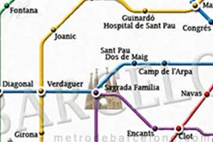 Barcelona map metro