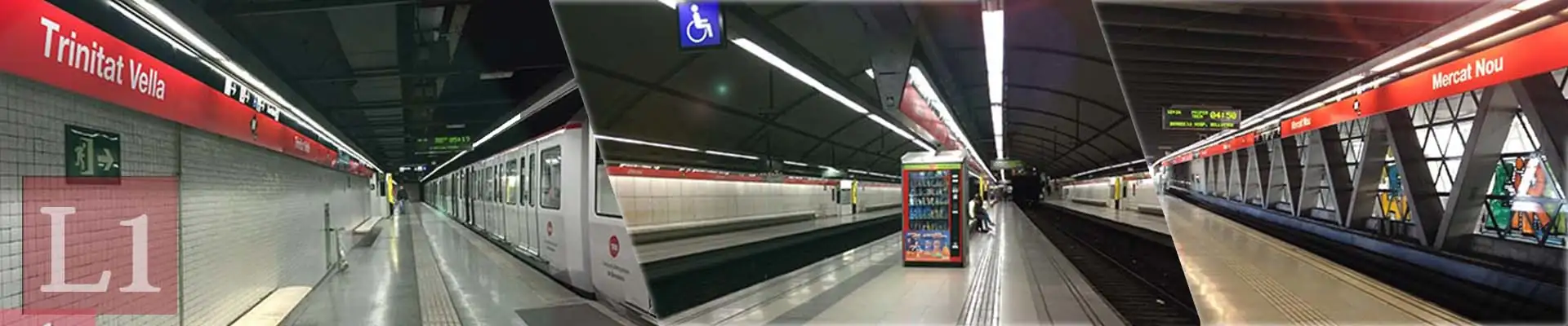 linea roja del metro de Barcelona