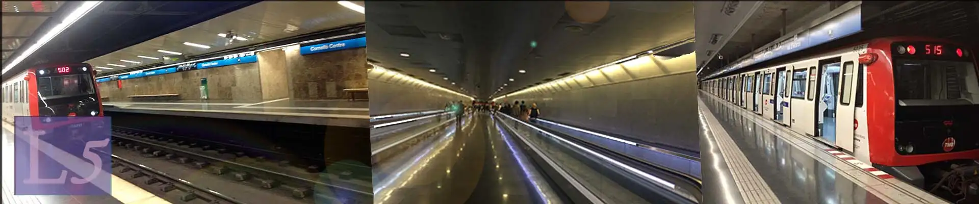 linea azul del metro de Barcelona