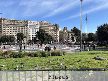 fotos de la plazas de Barcelona