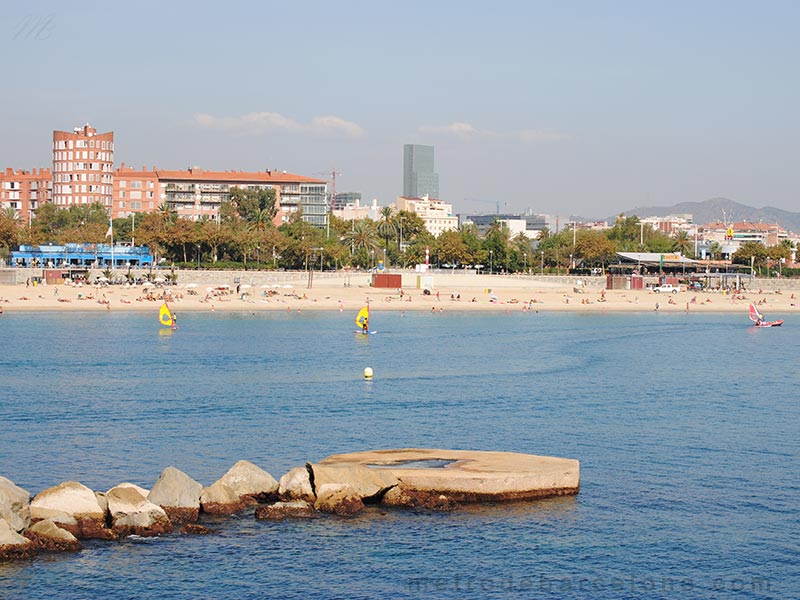 Barcelona playa metro