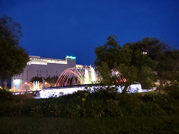 Plaza Cataluña Barcelona de noche