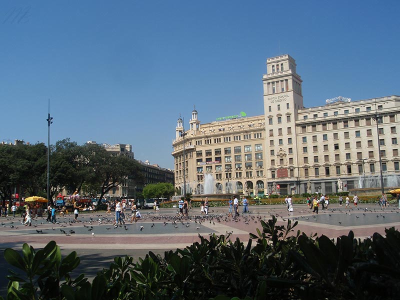 Barcelona plaza cataluña fotos