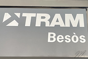 Barcelona tram Besos