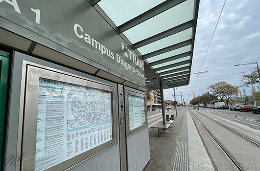 Barcelona tram Campus Diagonal Besòs