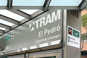 Barcelona tram El Pedro