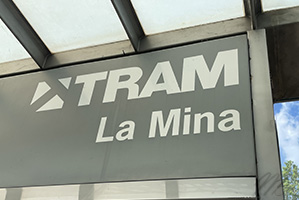 Barcelona tram La Mina