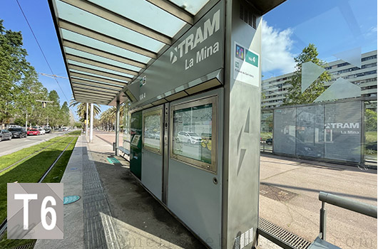 Barcelona tram La Mina