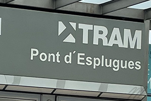 Barcelona tram Pont d'Esplugues