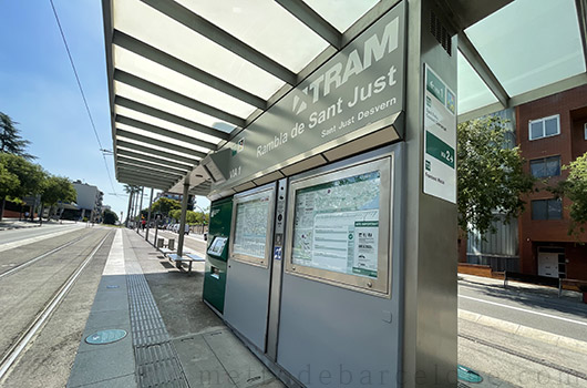 Barcelona tram Rambla de Sant Just