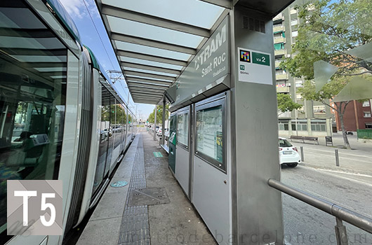 Barcelona tram Sant Roc