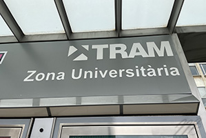 Barcelona tram Zona Universitaria