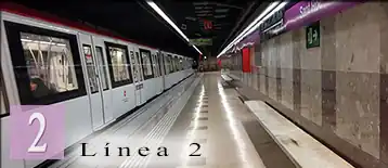 linea violeta del metro de Barcelona