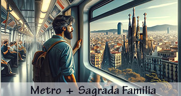 metro Barcelona + bus turistico