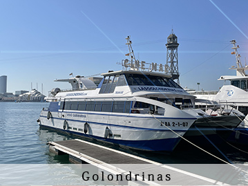 salida en mar de Barcelona