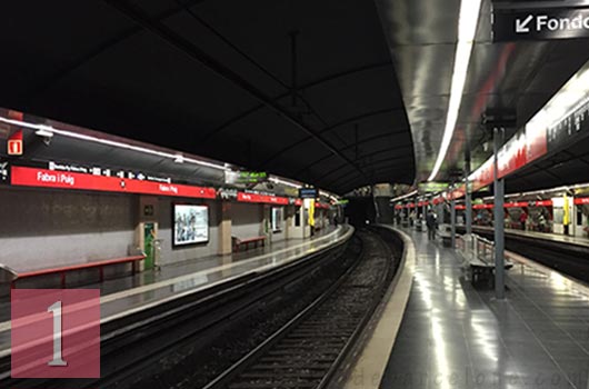 Barcelona metro Fabra i Puig