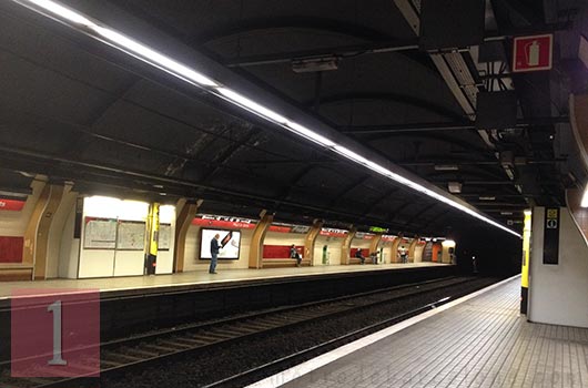 Barcelona metro Plaça de Sants