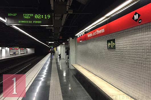 Barcelona metro Rambla Just Oliveras