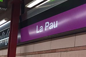 metro la pau barcelone