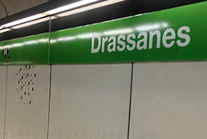 estacion de metro Drassanes
